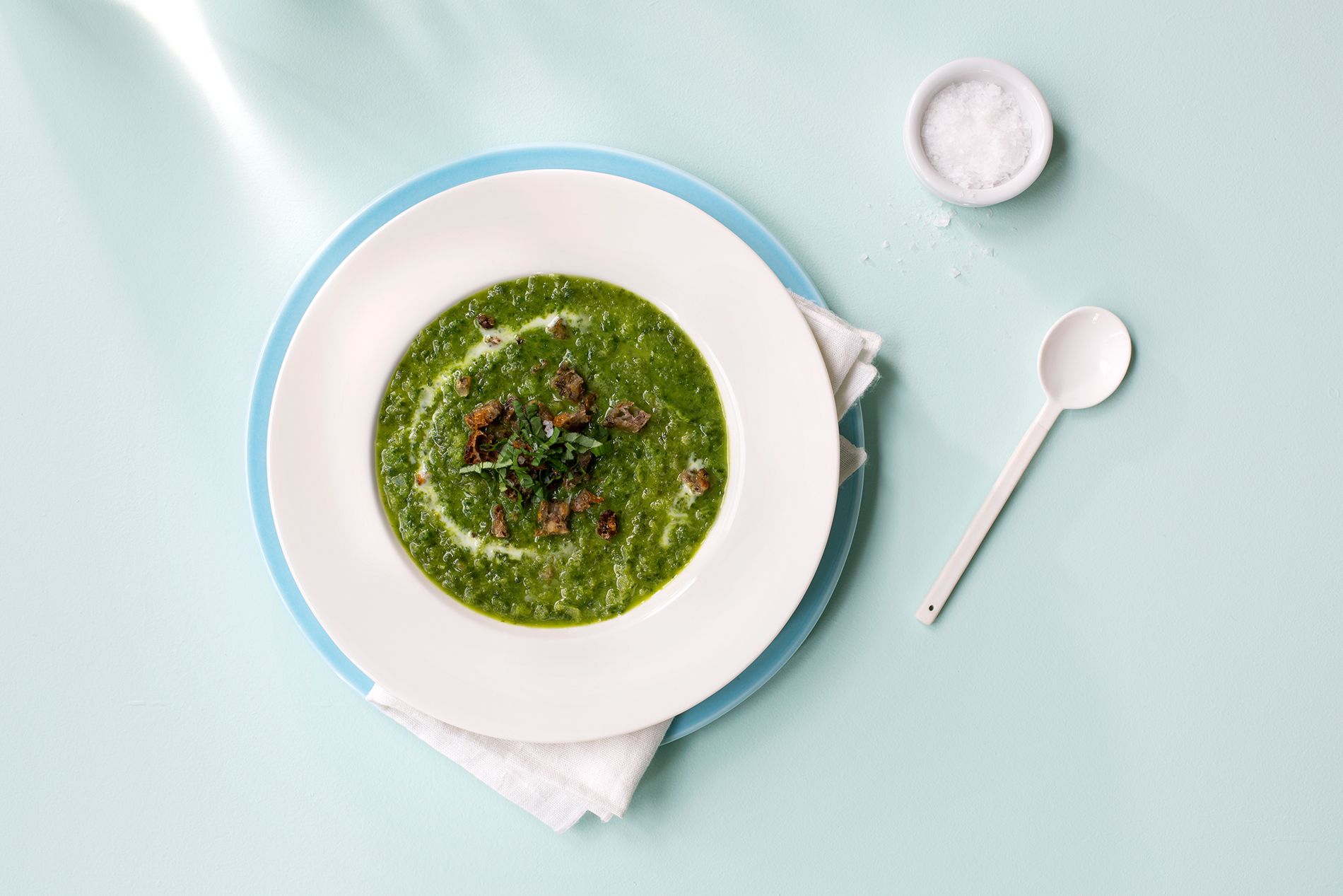 Kremet spinatsuppe