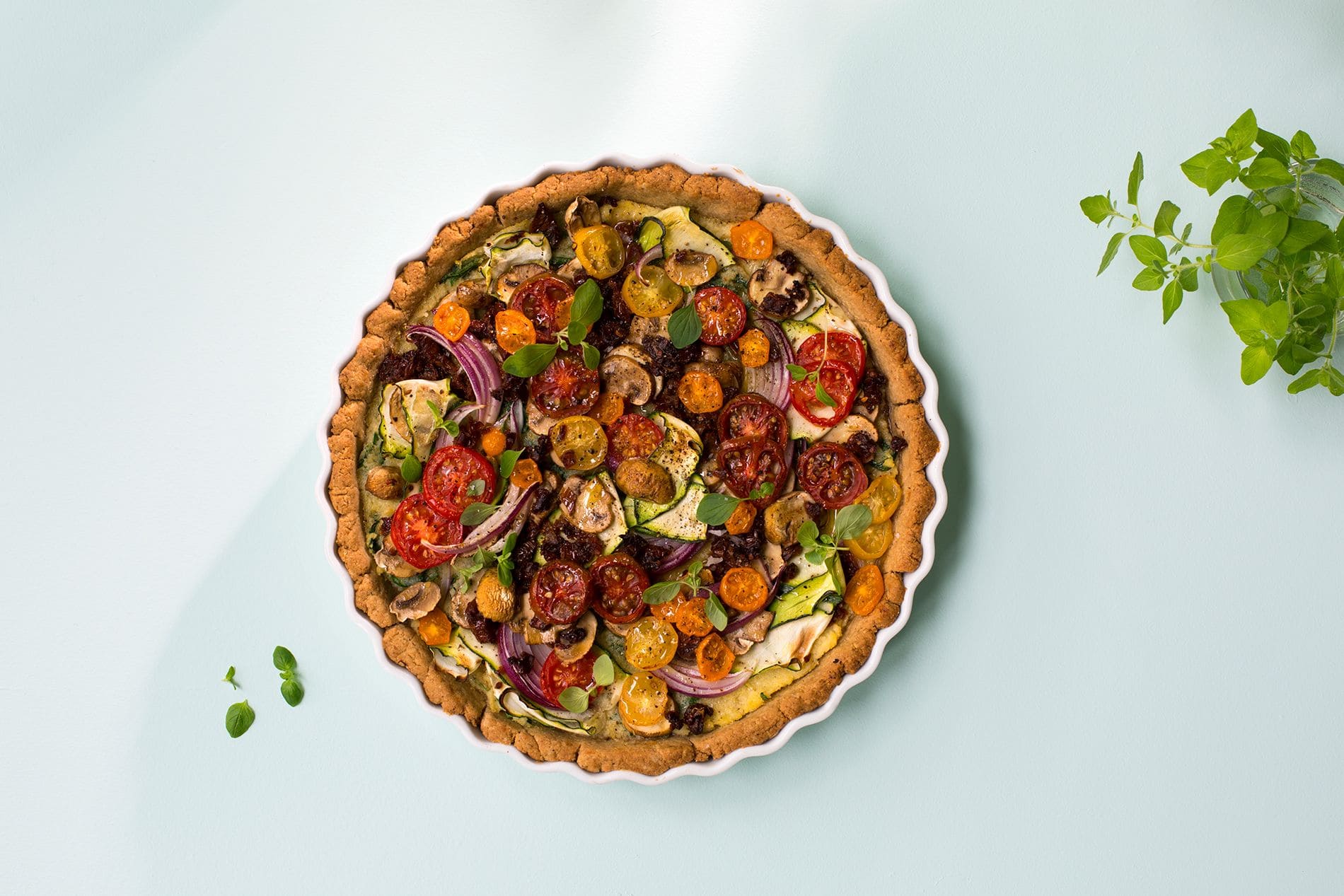 Vegansk pai med grønnsaker