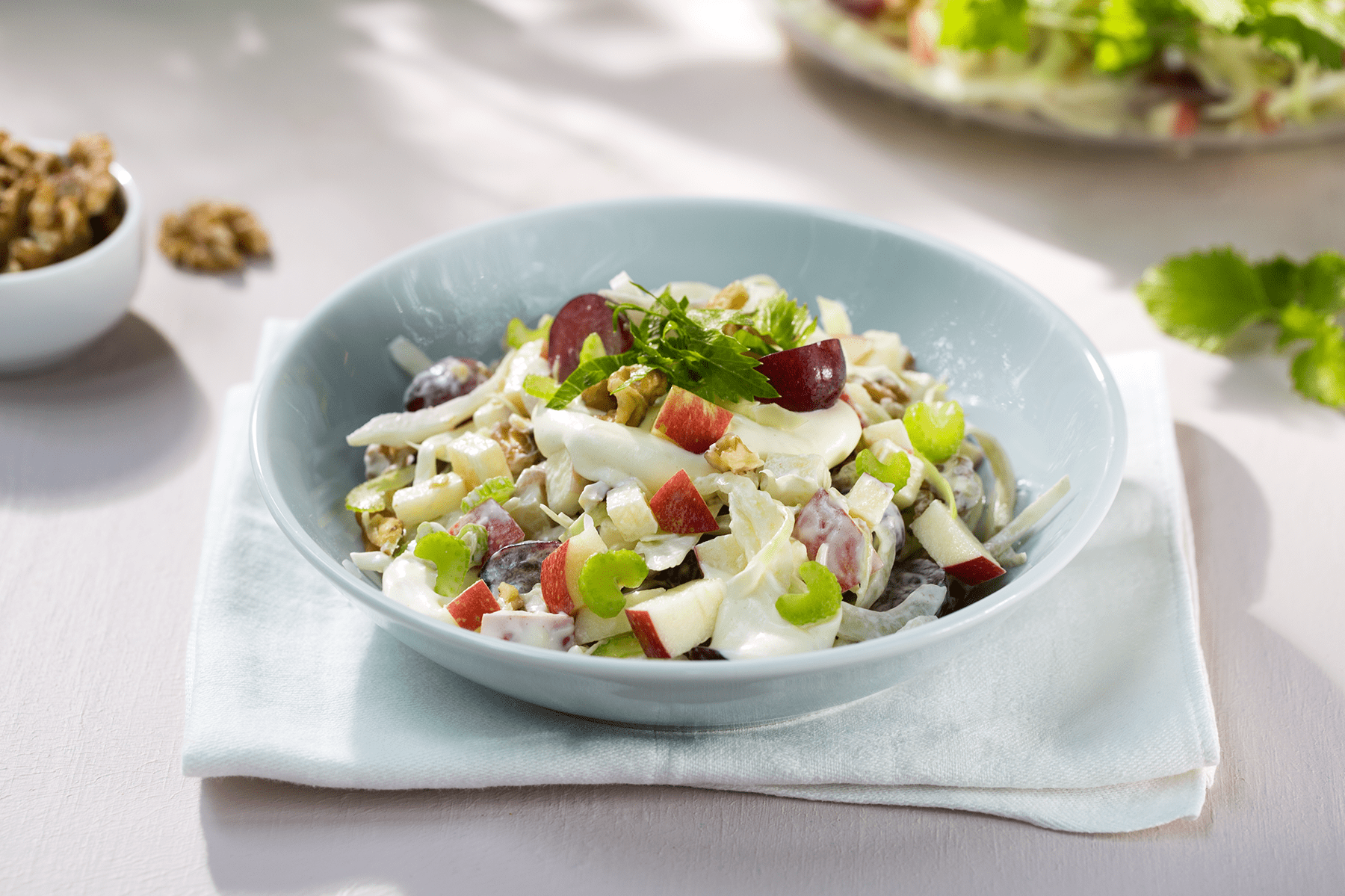 Waldorfsalat uten fløte