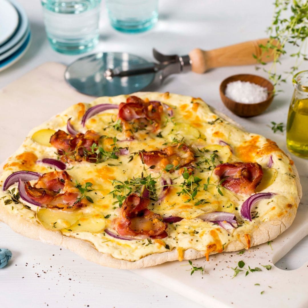 Italiensk Hvit Pizza Oppskrift Fra Tine Kjokken