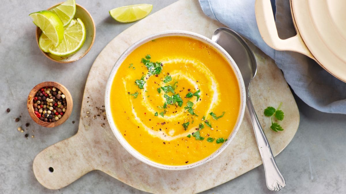 gulrotsuppe med lime oppskrift fra tine kjokken