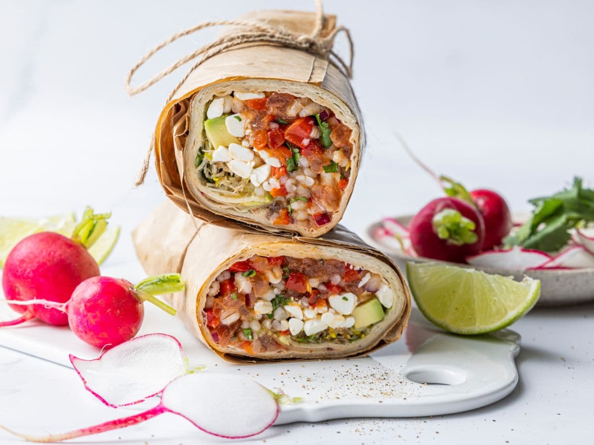 Wrap med cottage cheese