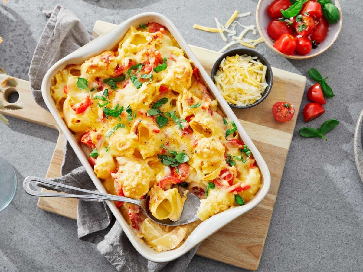 Vegetarisk pastagrateng