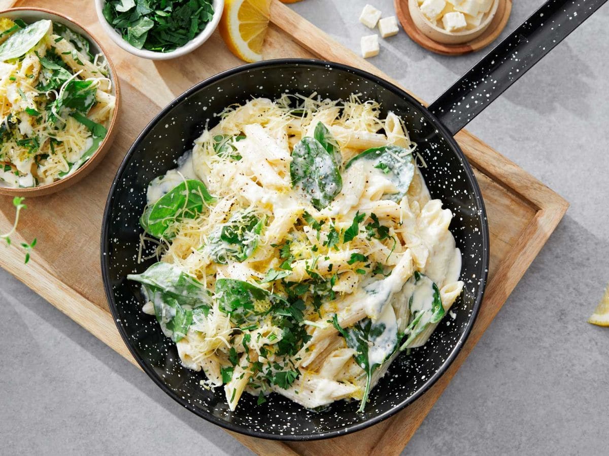 Kremet pasta med sitron