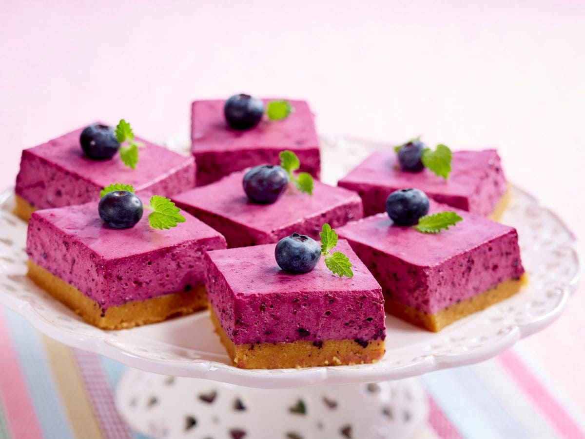 Blåbærostekake
