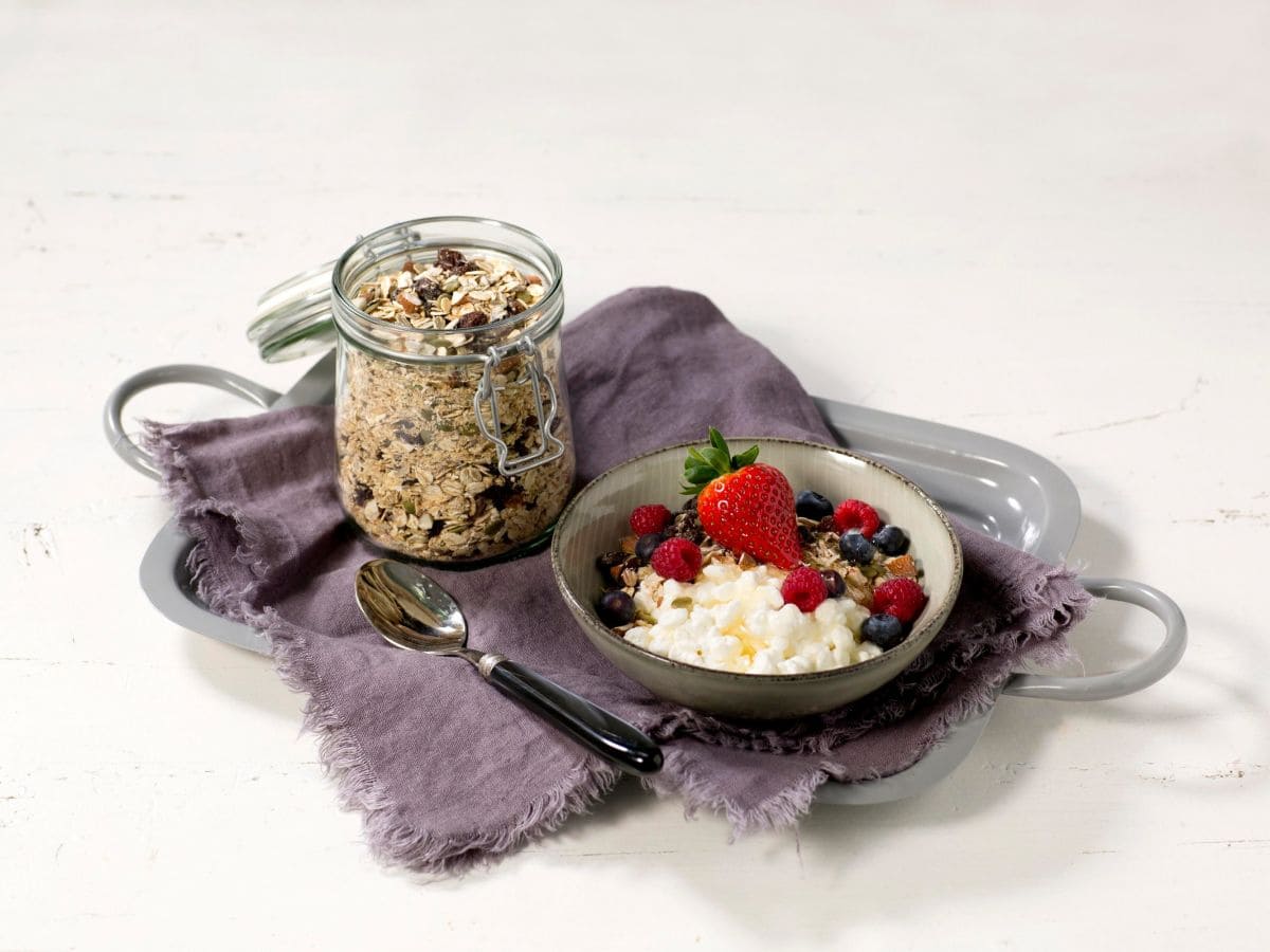 Cottage Cheese med hjemmelagd kornblanding