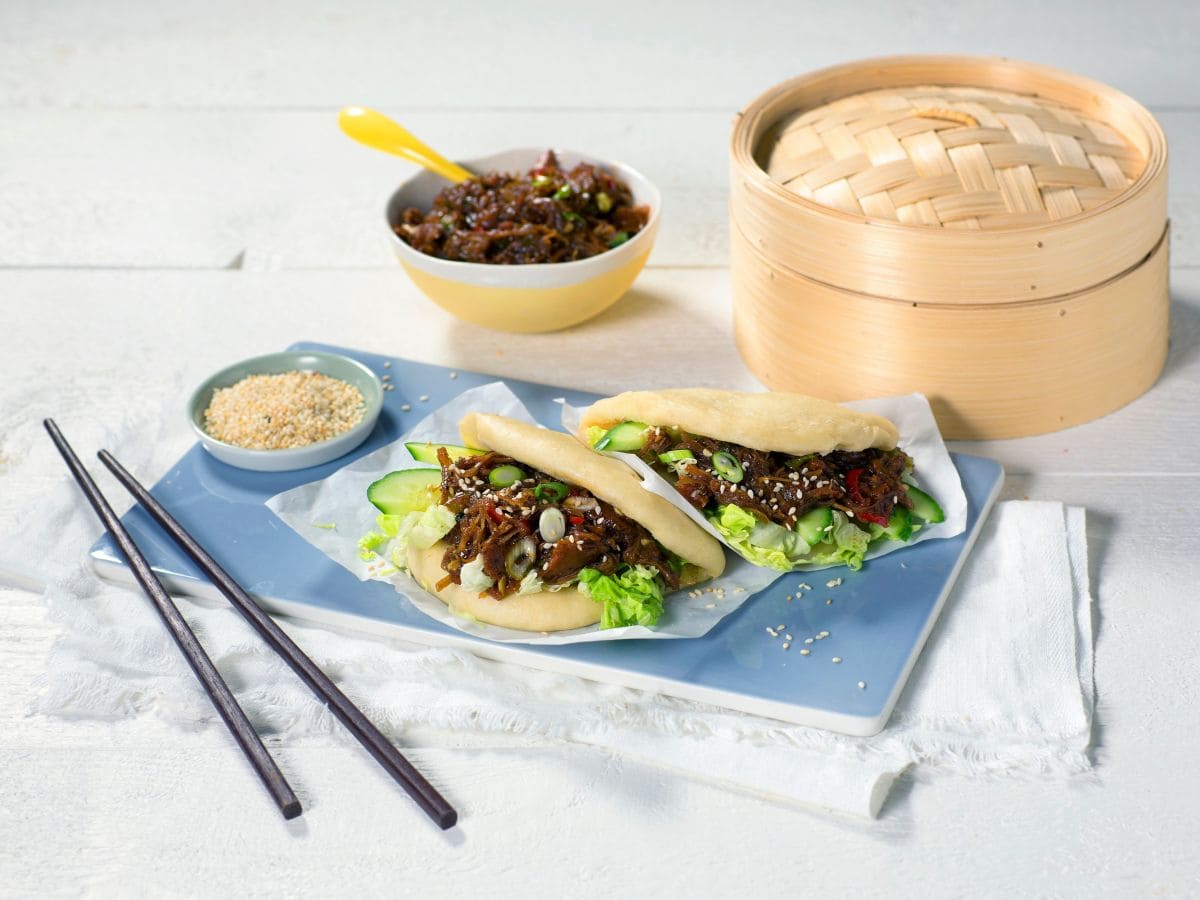Bao buns med hoisinkylling