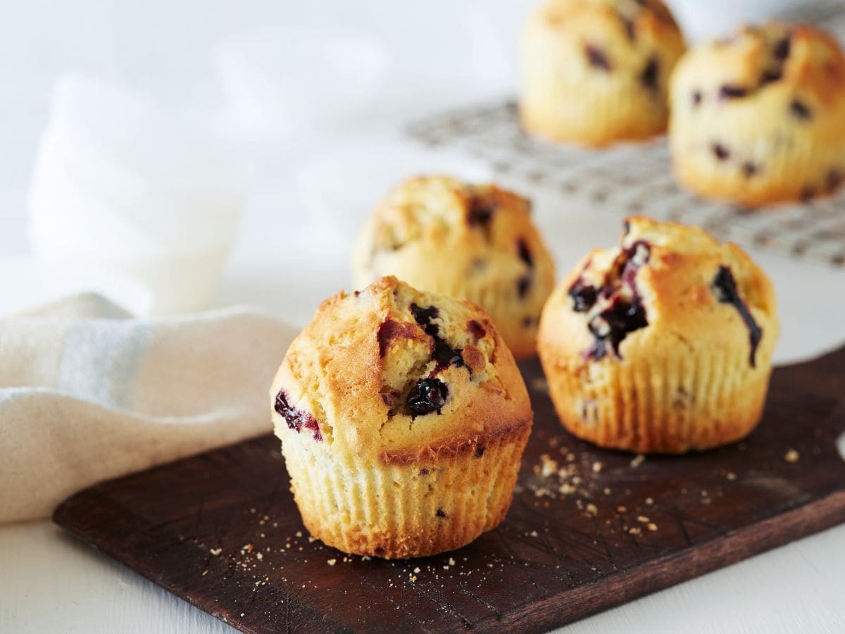 Blåbærmuffins med Kefir