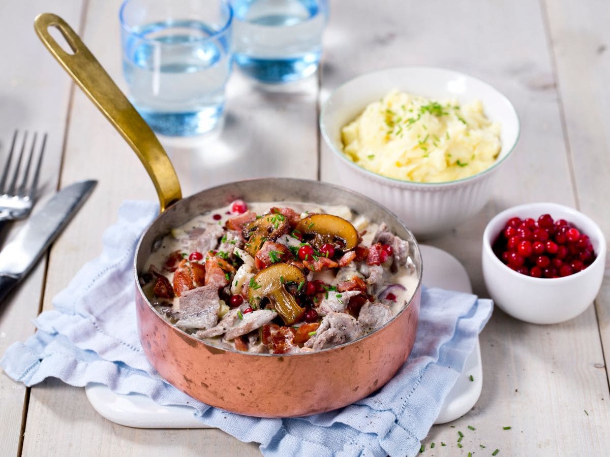 Viltgryte med potetpuré