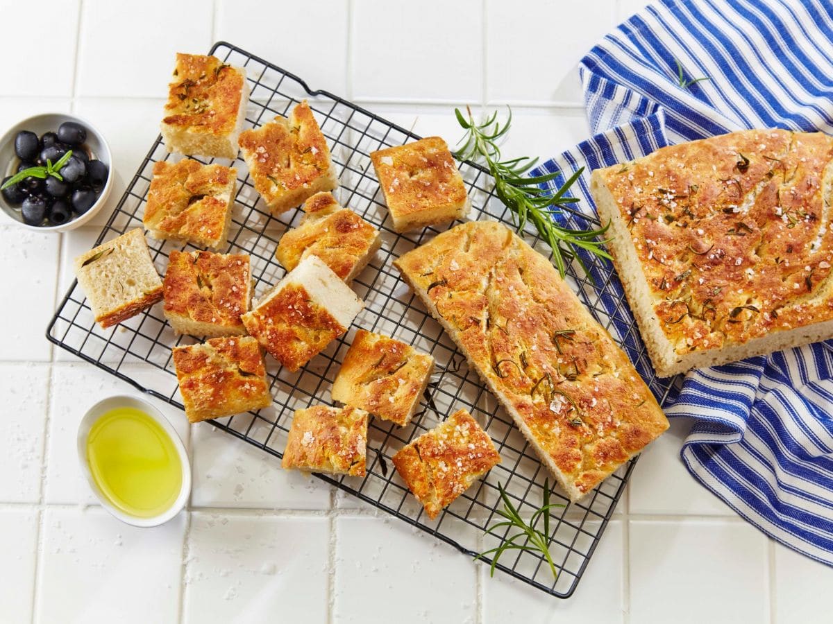 Focaccia i langpanne