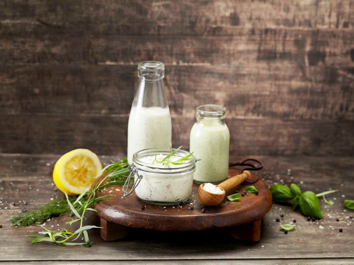 Dilldressing, Estragondressing og Basilikumdressing