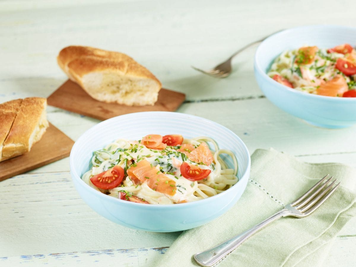 Pasta med røkelaks