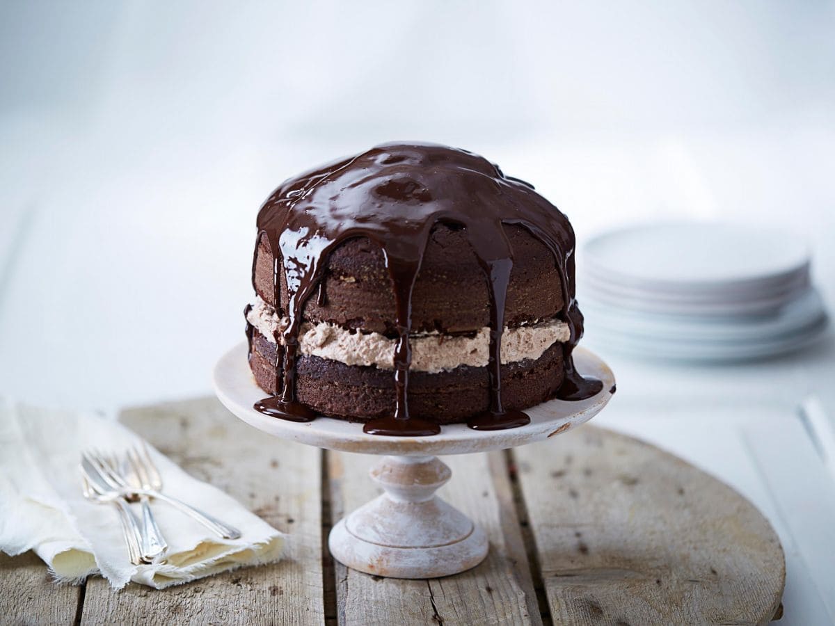 Sjokoladekake med sjokoladekrem