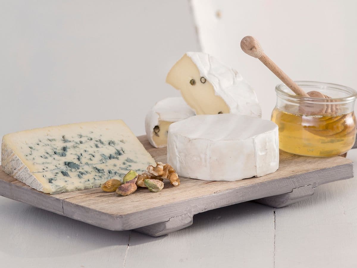 Ostefat med aprikospuré og nøtteblanding
