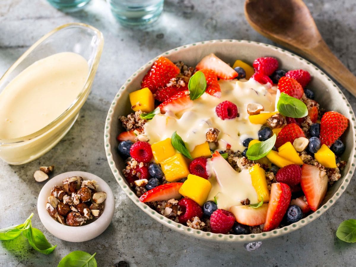 Fruktsalat med quinoa