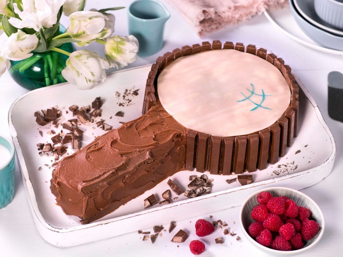 Sjokoladekake med Kvikk Lunsj