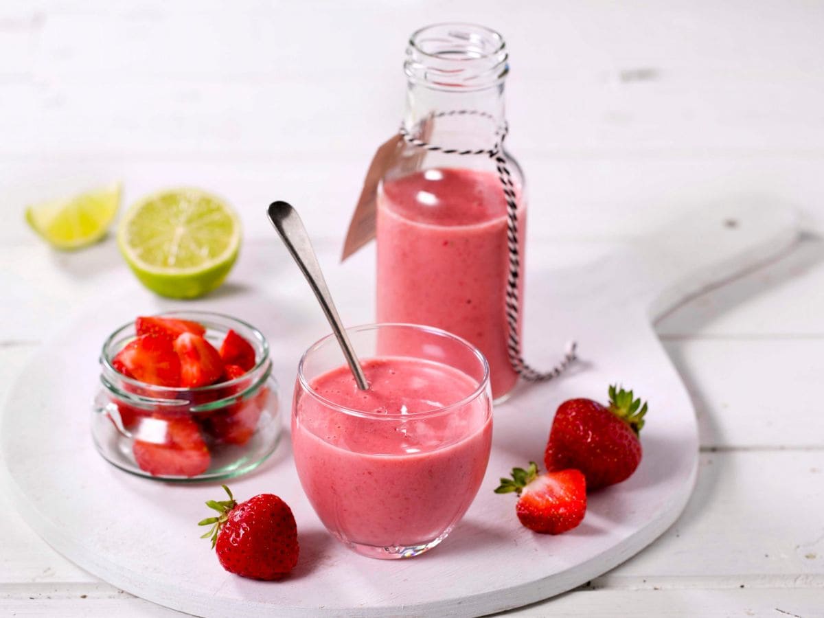 Jordbærsmoothie med lime