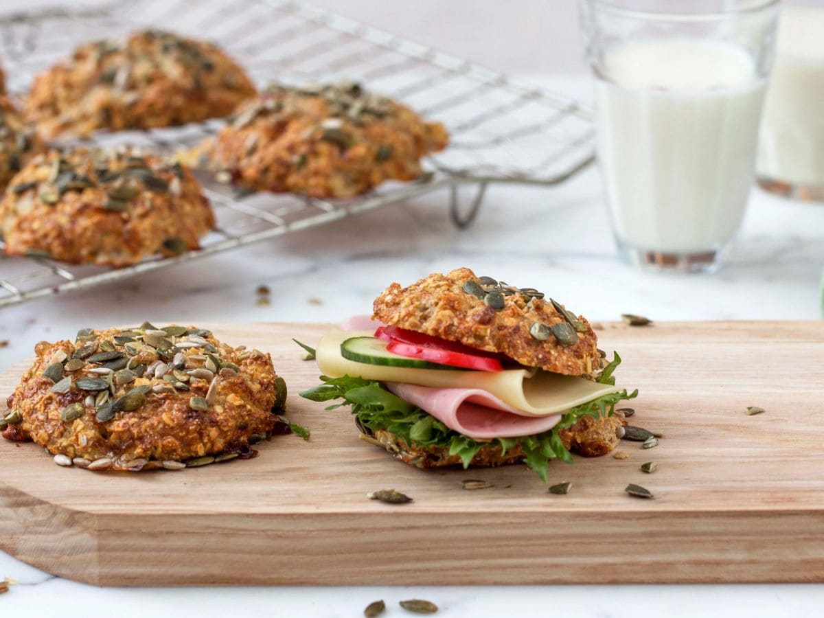 Protein-scones med cottage cheese