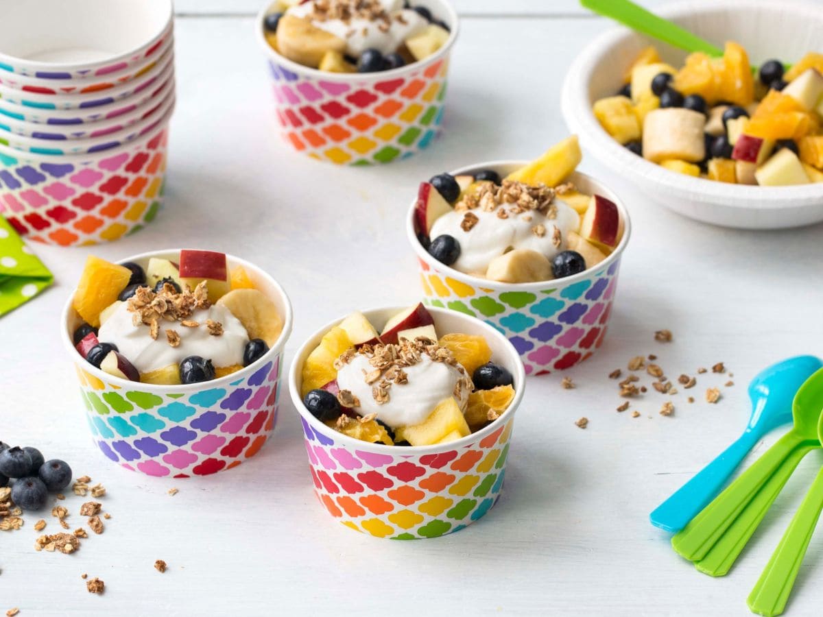 Fruktsalat med Kesam® og müsli