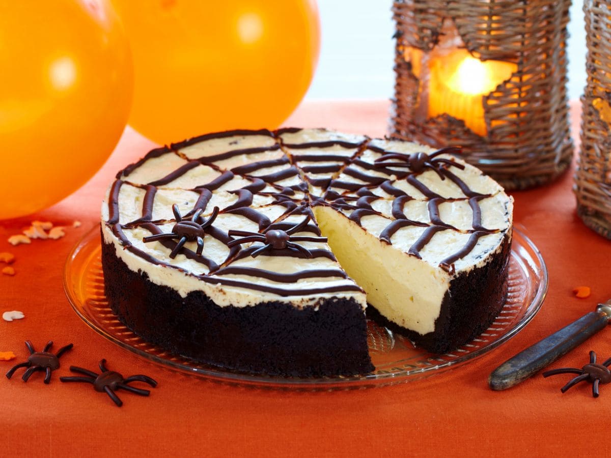 Skremmende god ostekake til Halloween