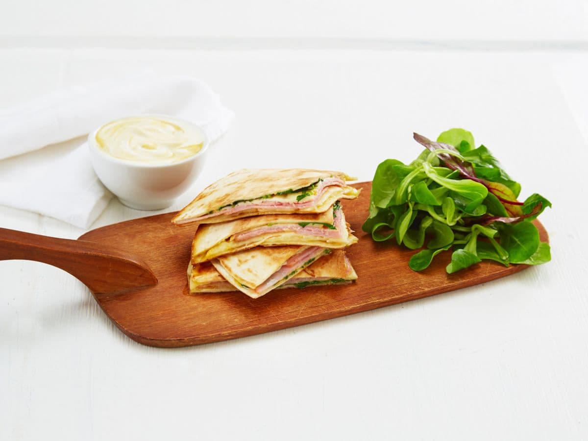 Quesadilla med Ridder® og skinke