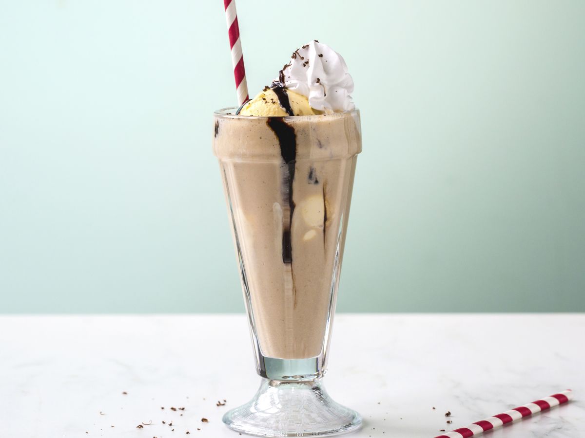 Banan- og sjokolademilkshake