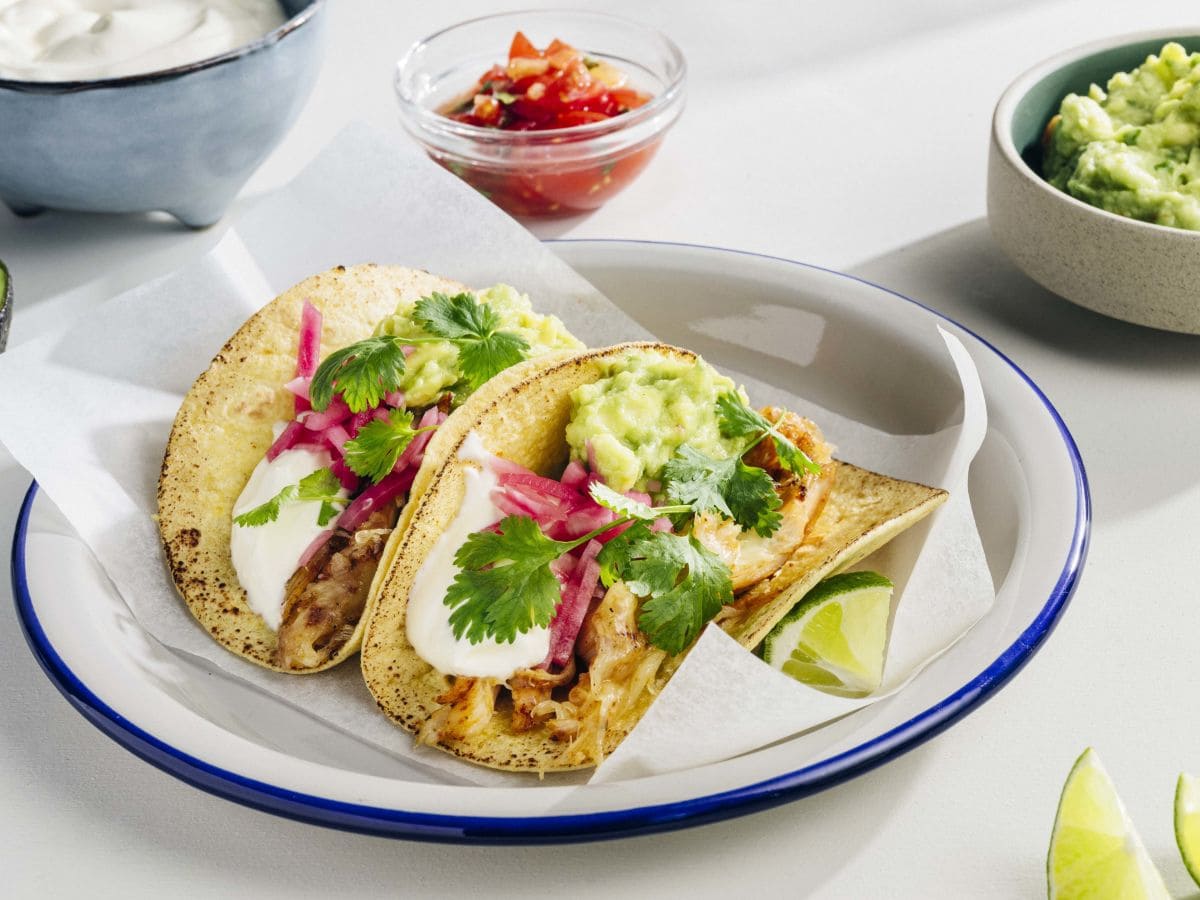 Kyllingtaco med smelta ost