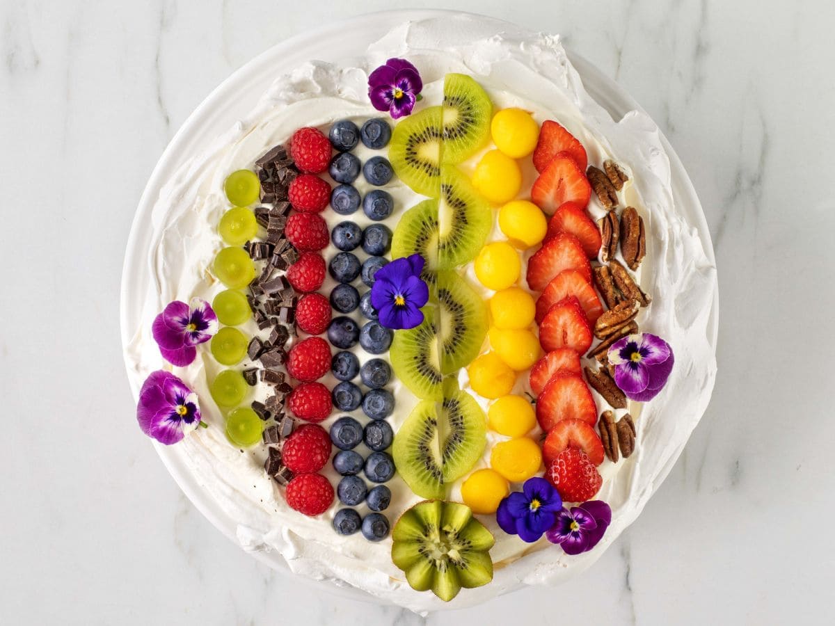 Pavlova med rømmekrem