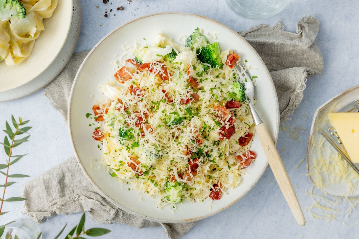 Pasta med bacon