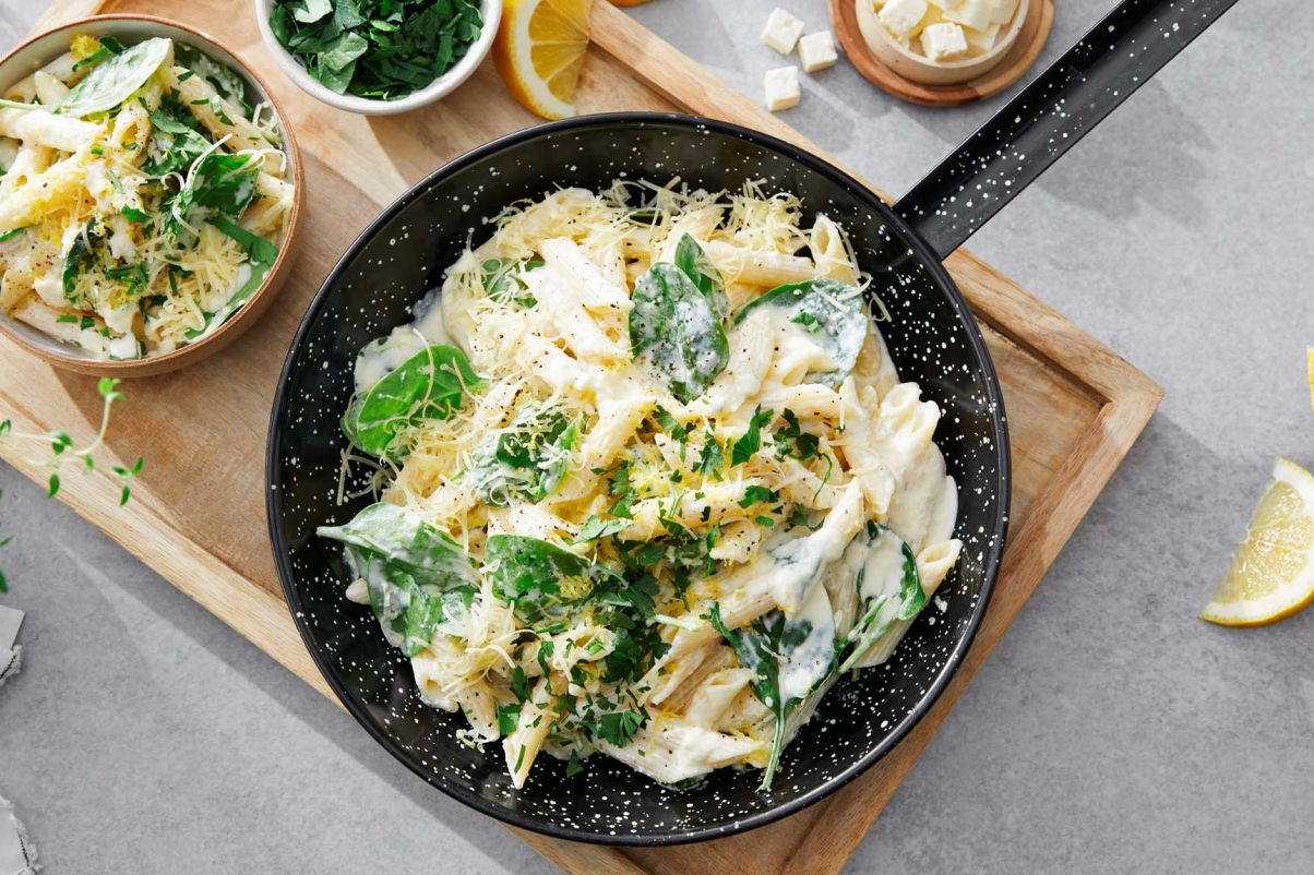 Kremet pasta med sitron