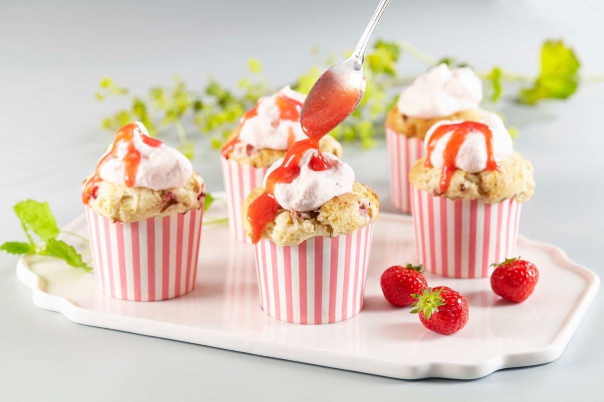 Rabarbramuffins