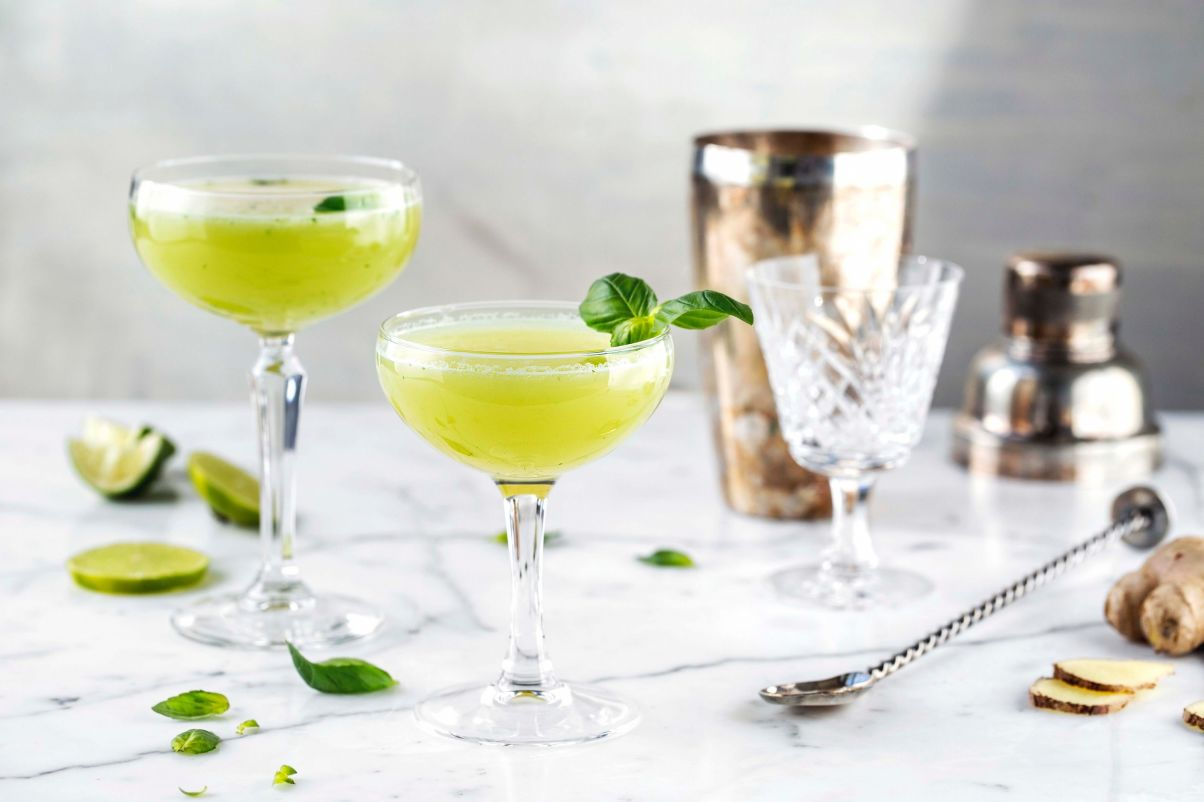 Basilikum mocktail