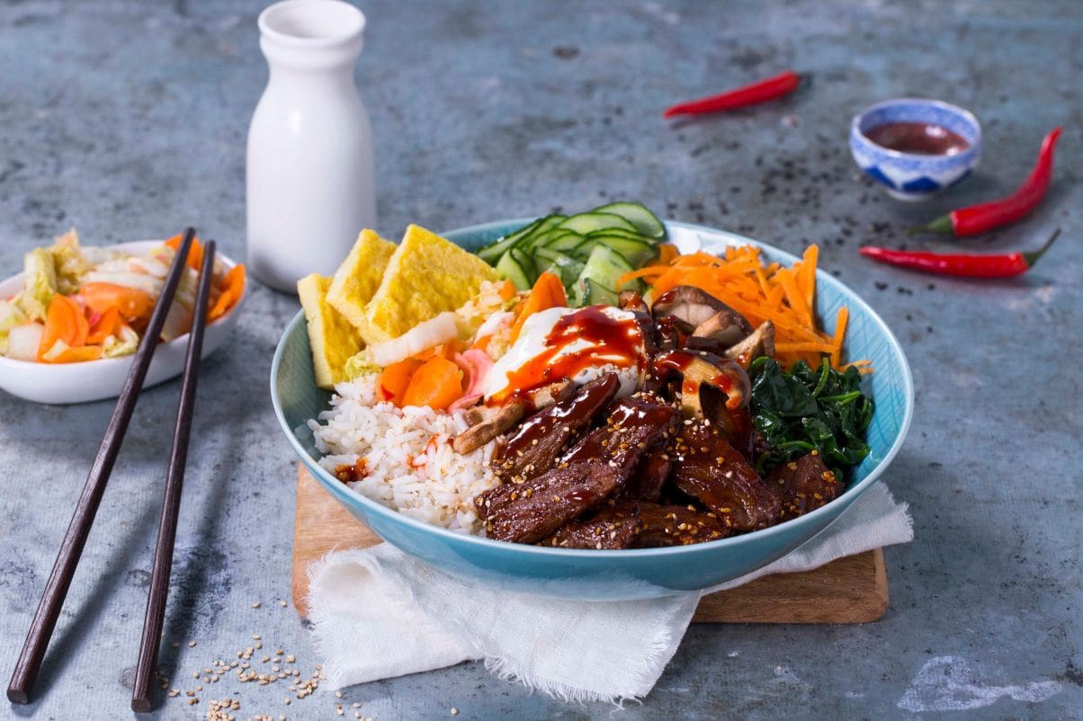 Klassisk bibimbap