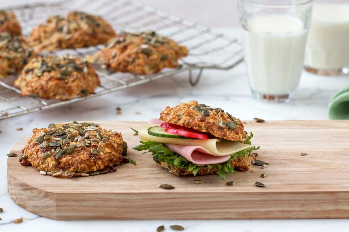Protein-scones med cottage cheese