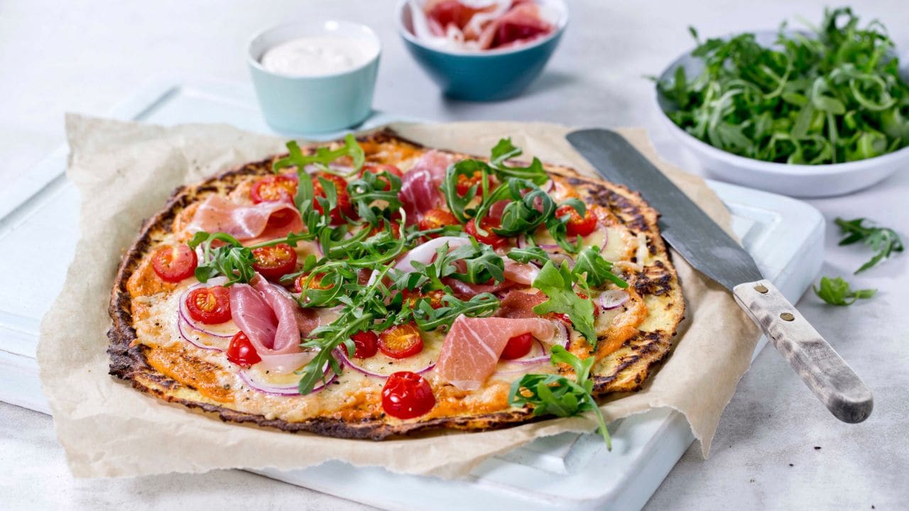 pizzabotten med blomkål pizzabotten med blomkål