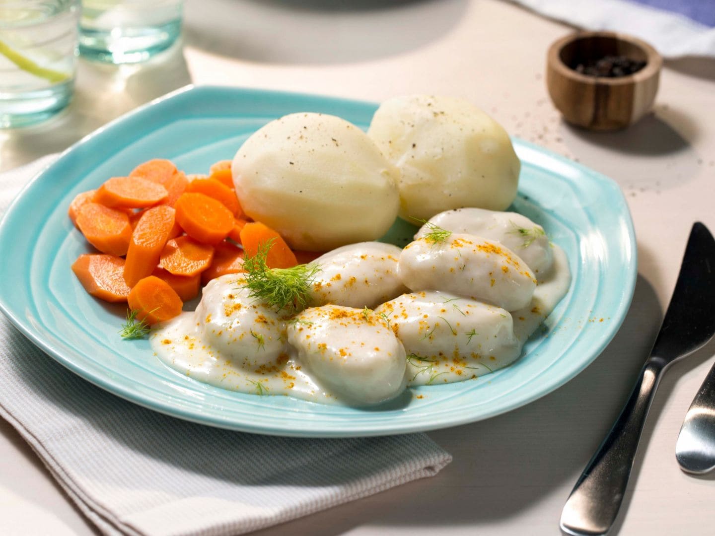 Fiskeboller Med Hvit Saus Oppskrift Fra Tine Kjokken