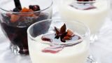 Panna cotta med fantastiske julefrukter