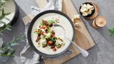 Blomkålsuppe med bacon og purre