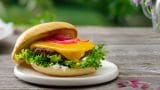 Grillet burger med cheddar