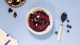 Frozen yoghurt med blåbær og Oreokjeks