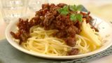 Spaghetti med kjøttdeig og ketchup