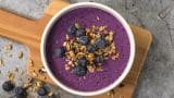 Smoothiegrøt med blåbær