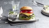 Hamburger med cheddar