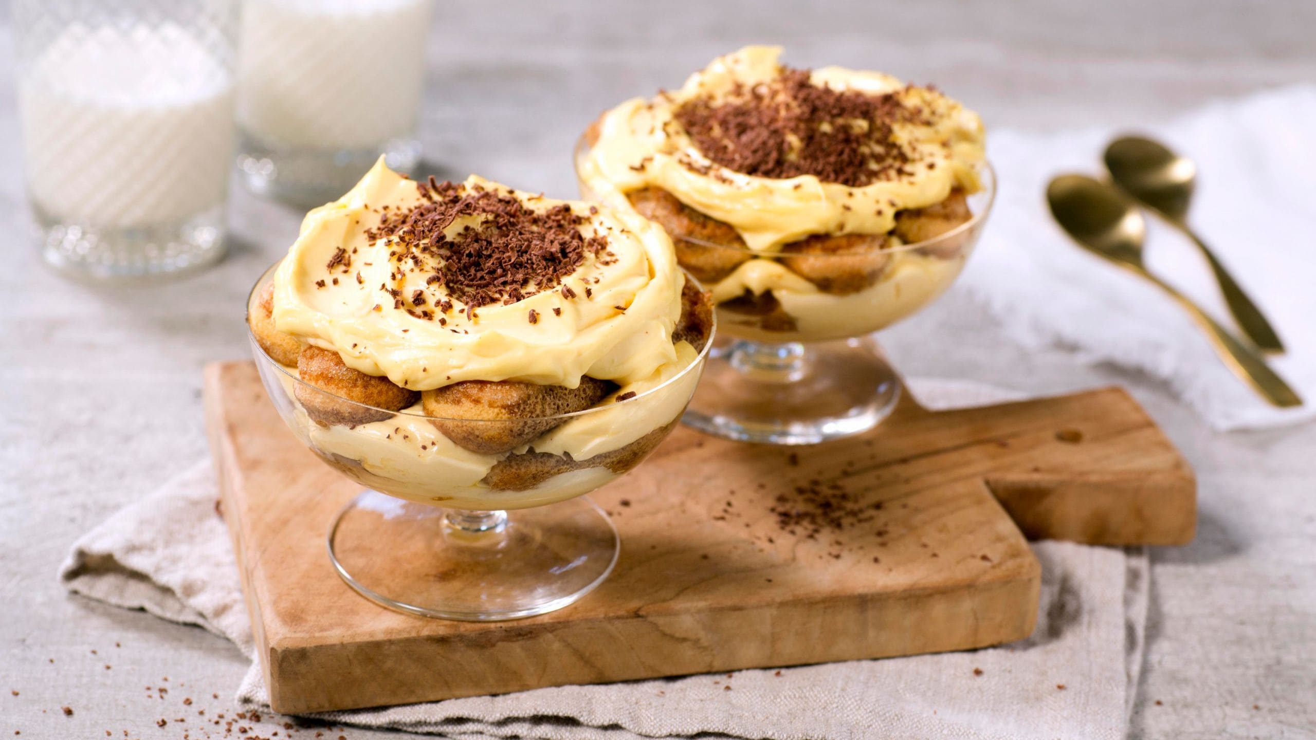 Bilde Av Alle Ingrediensene Som Trengs For Å Lage Tiramisu