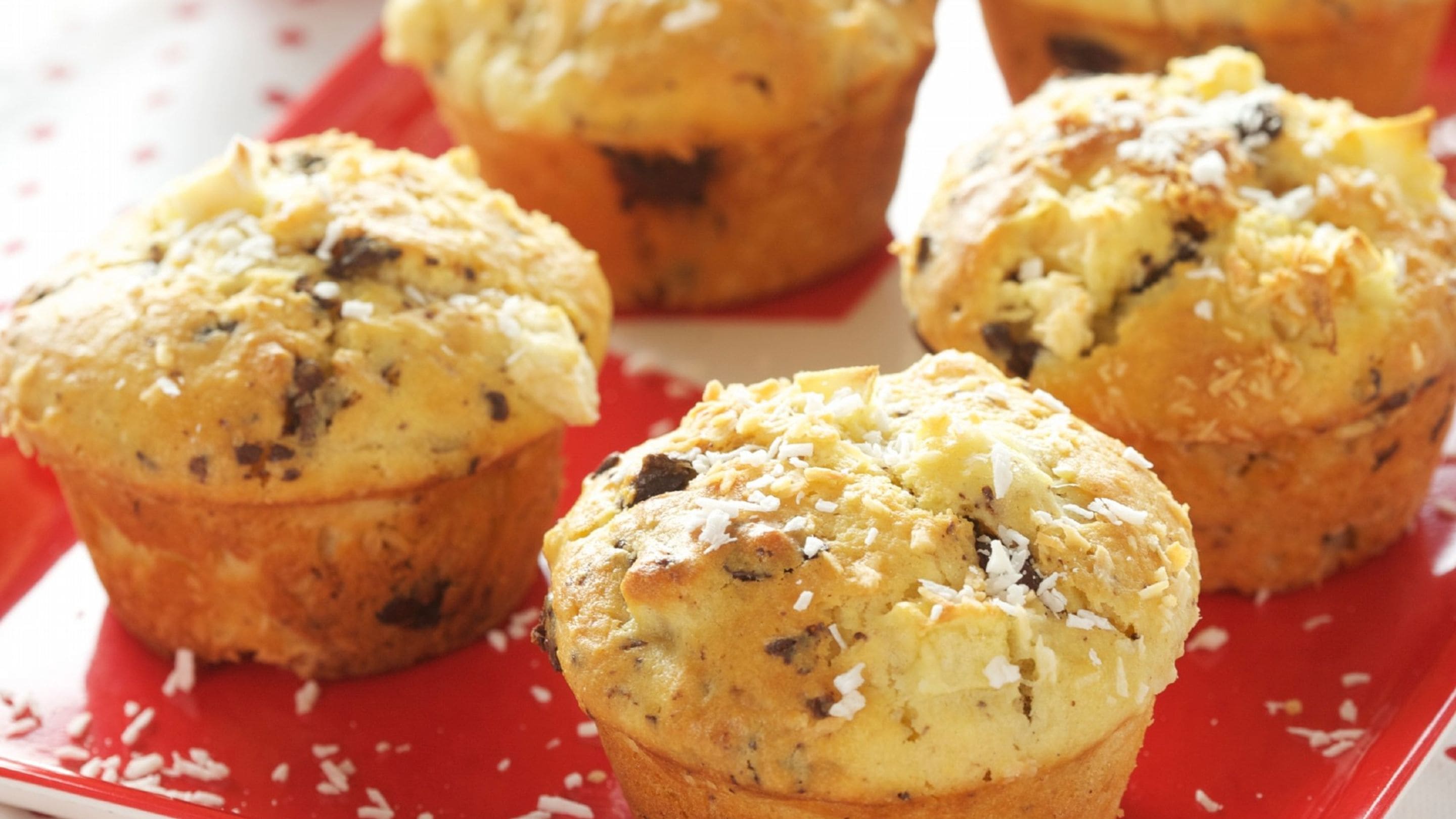 Eple- og sjokolademuffins