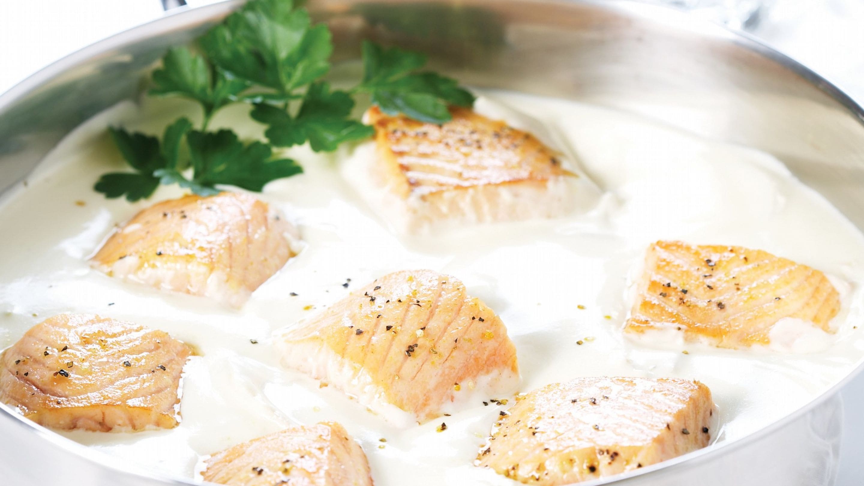 Laks med Crème Fraîche