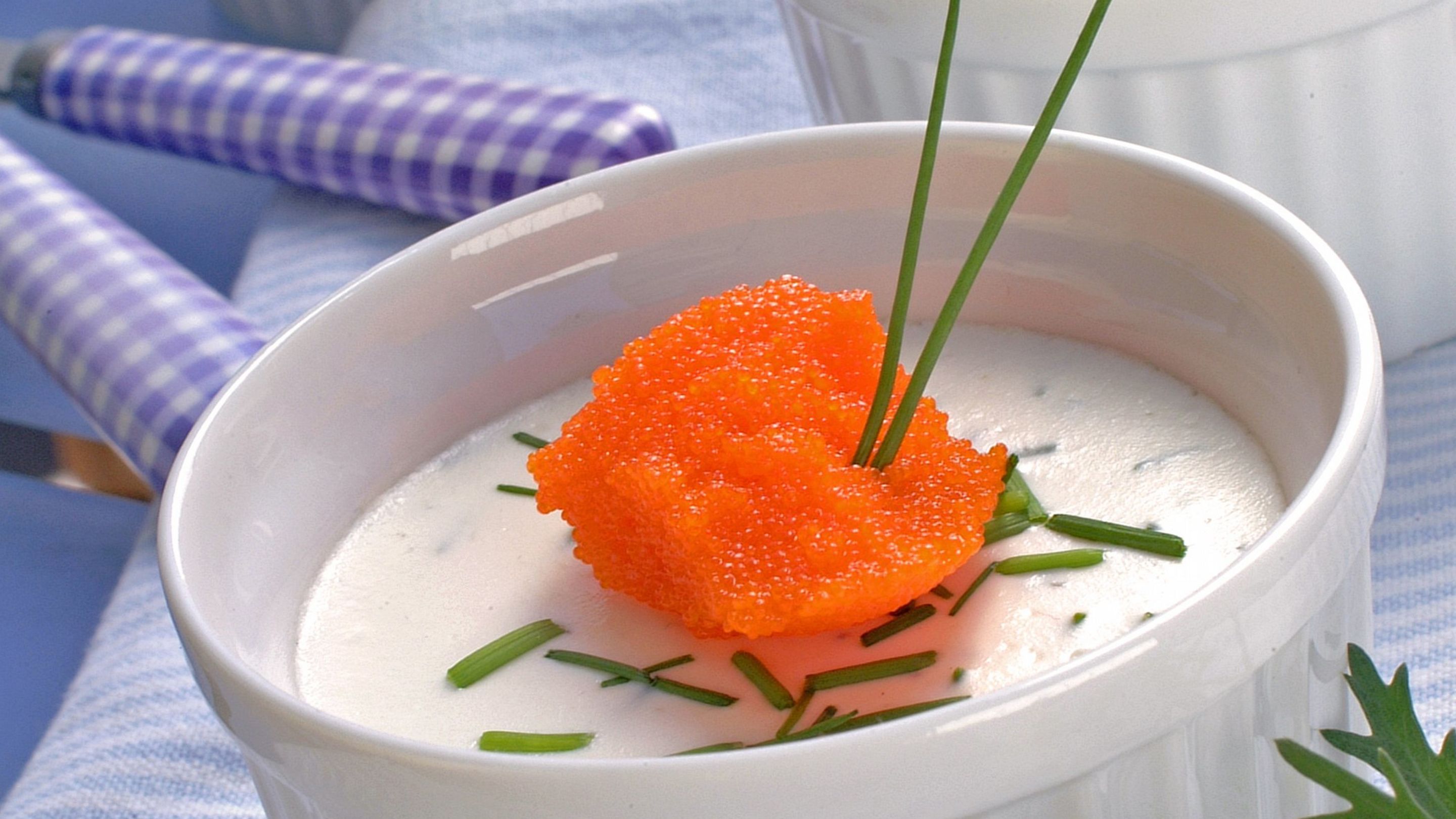Gressløkpannacotta