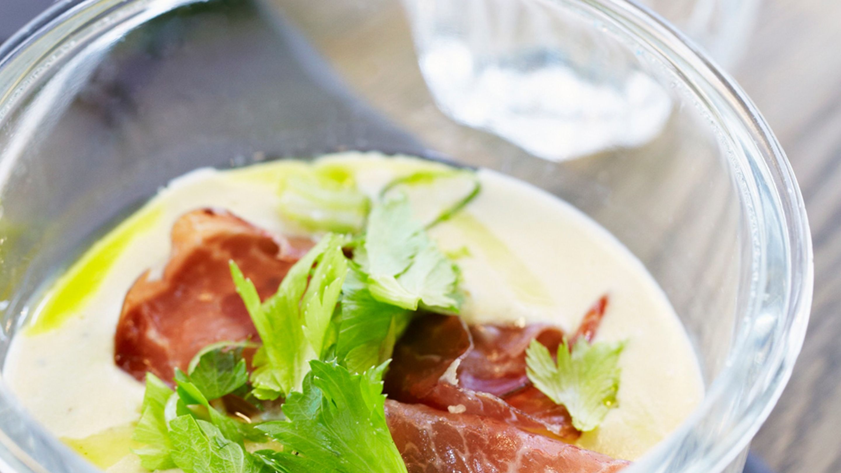 Ajo Bianco med Coppa skinke