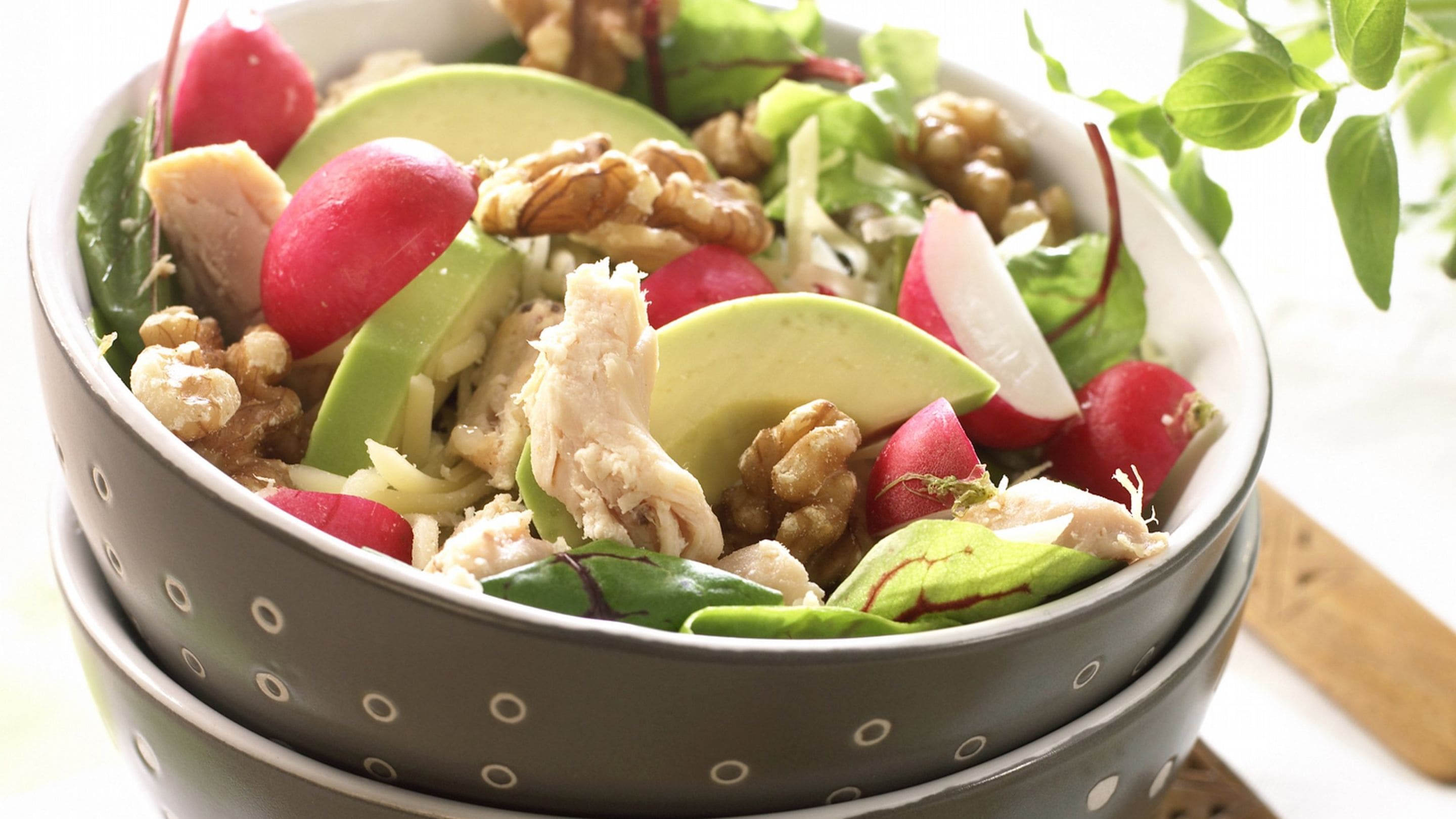 Kyllingsalat med karridressing