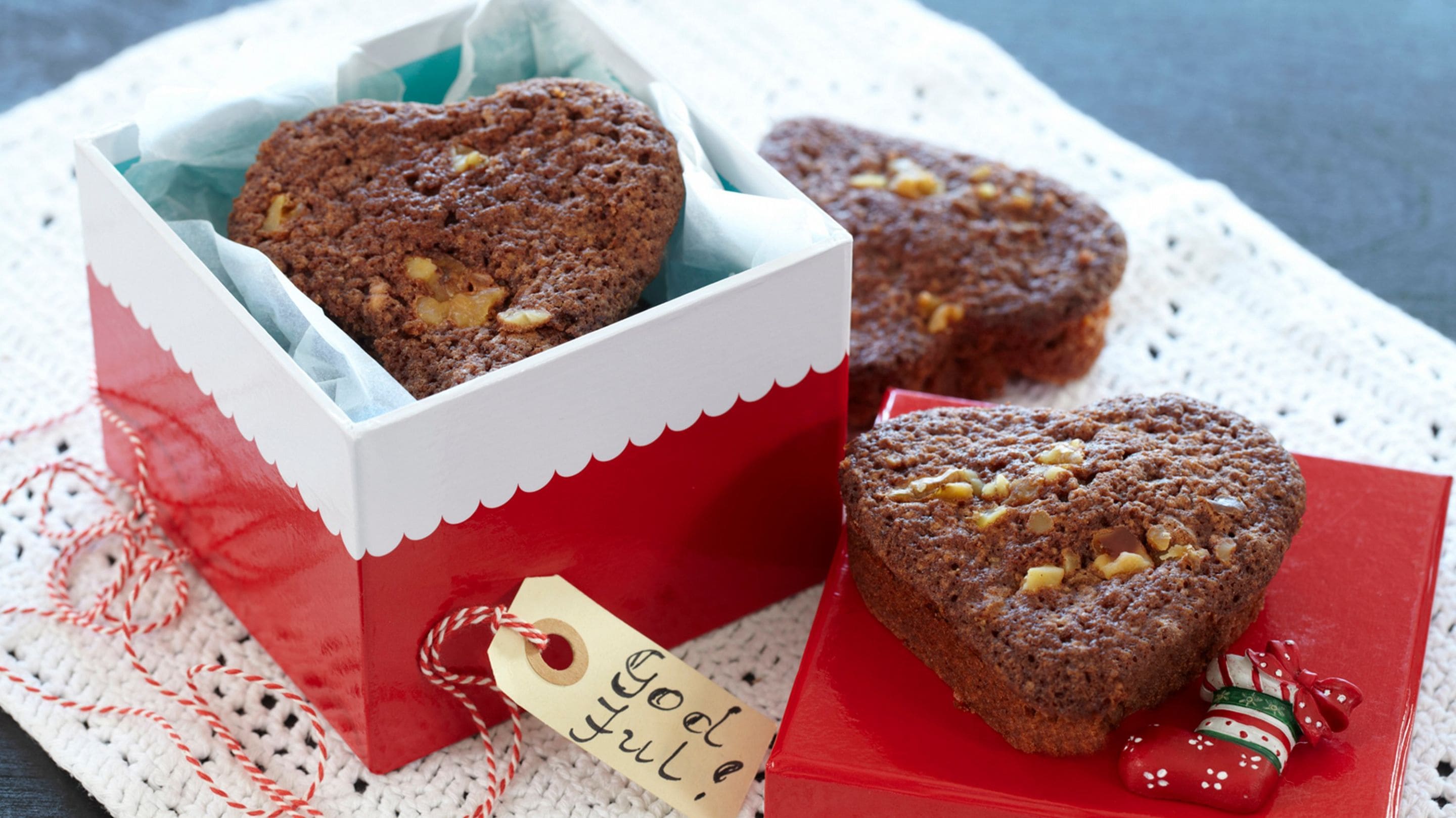 Hjertebrownies